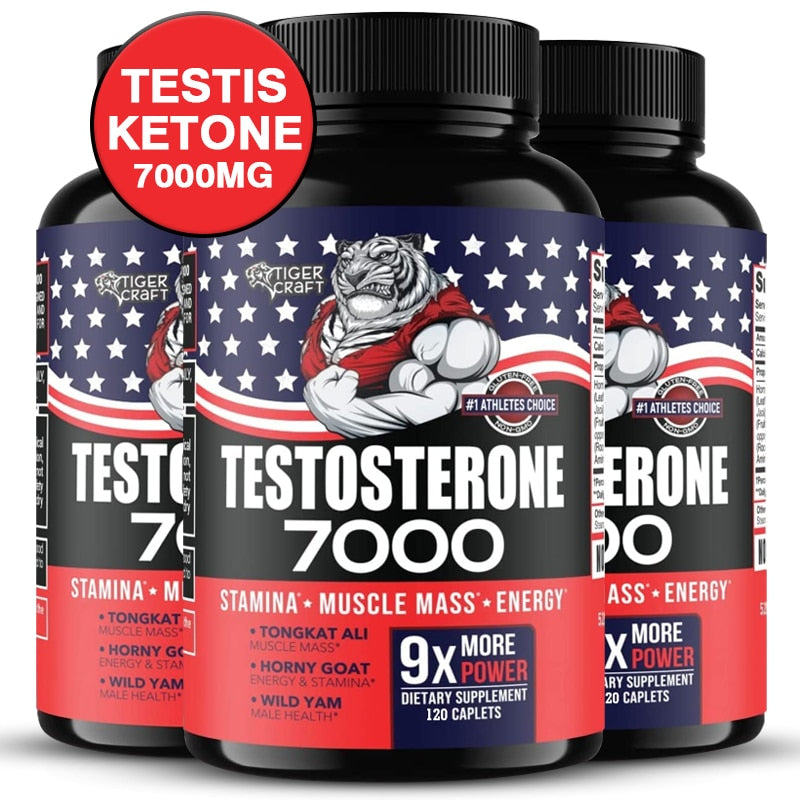 Male Testosterone Booster Supplements for Health, Energy & Endurance, Muscle Mass