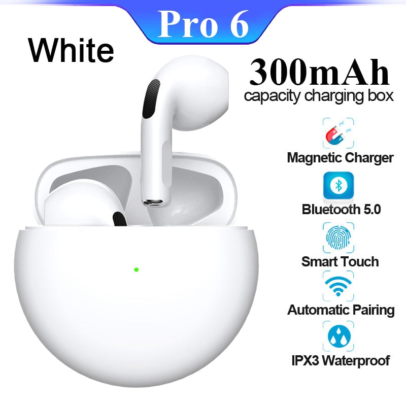 Original Air Pro 6 TWS Wireless Bluetooth Earphones