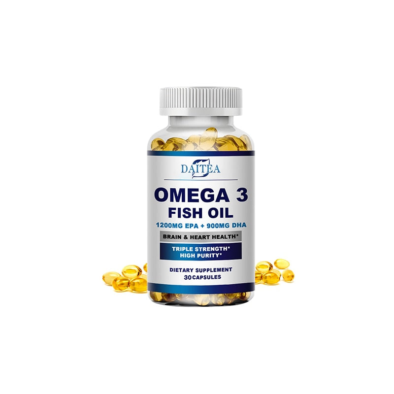 Daitea Omega 3 Fish Oil Capsules Supplement Rich In DHA EPA