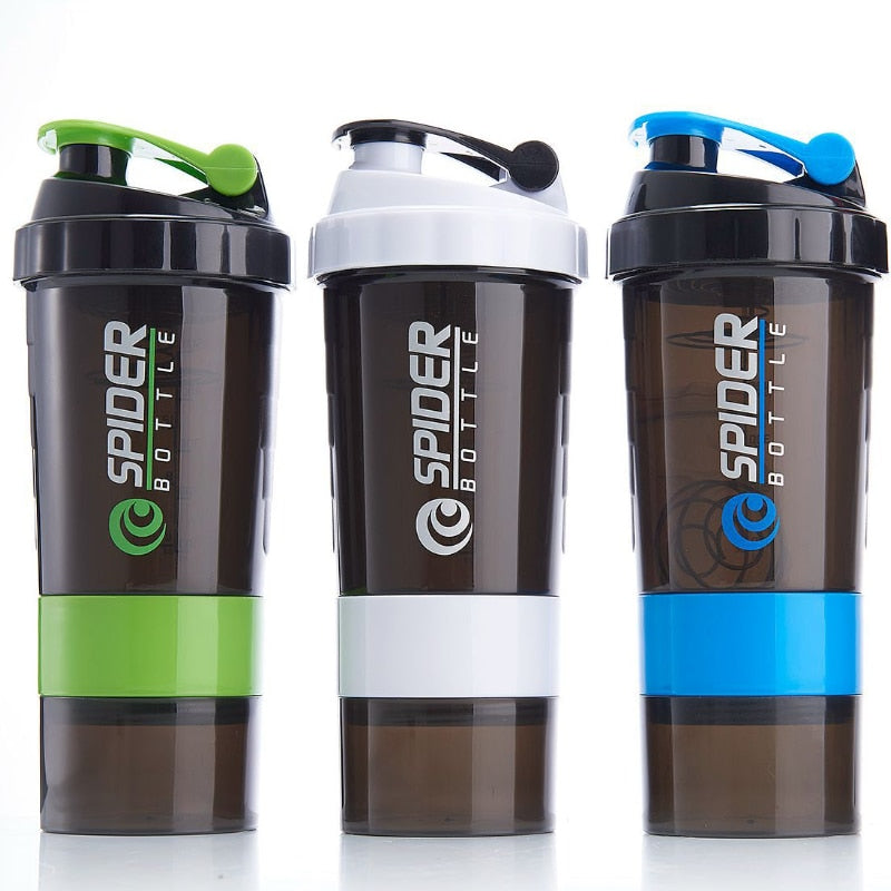 3 Layer Sports Shaker Bottle Protein