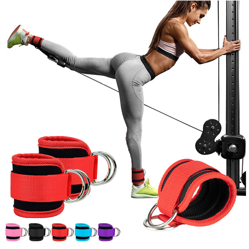 Gym Ankle Straps Double D-Ring Adjustable