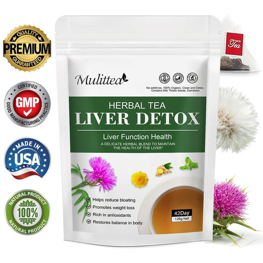 Mulittea 42day Detox Liver Tea for Improve Liver Function